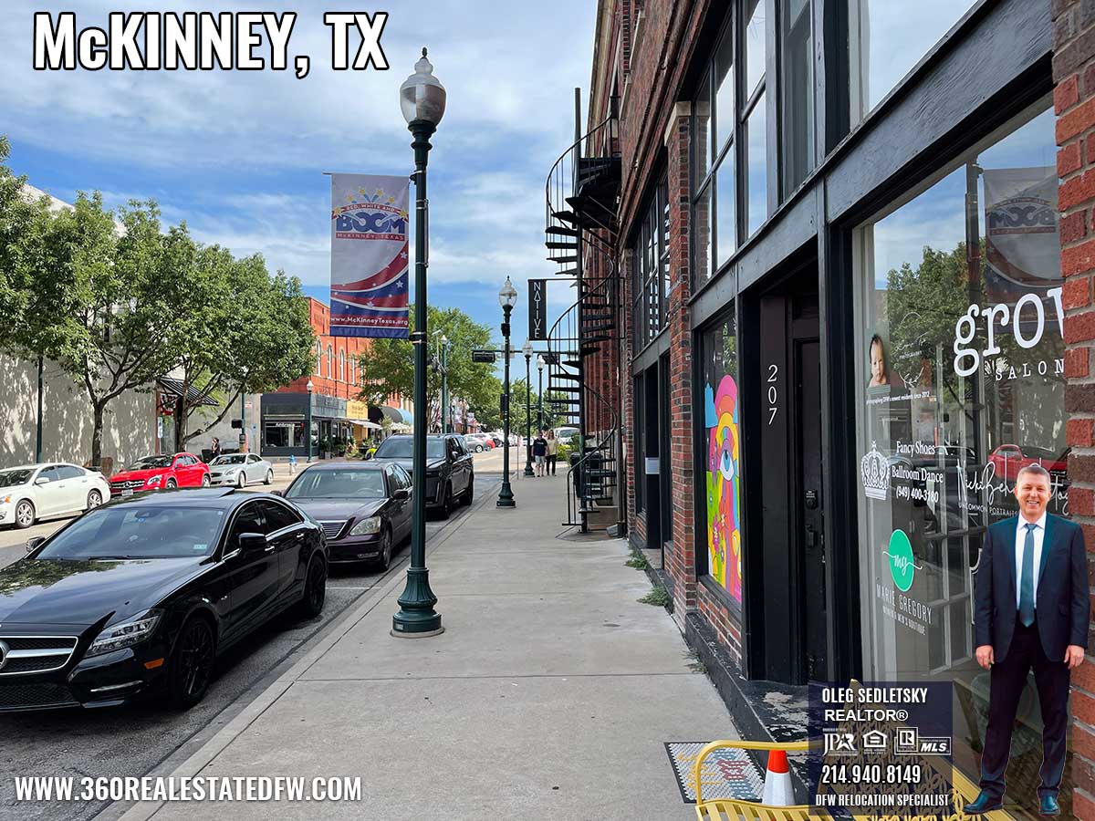 Historic downtown McKinney-McKinney TX Relocation Guide. Realtor in McKinney TX - Oleg Sedletsky 214-940-8149