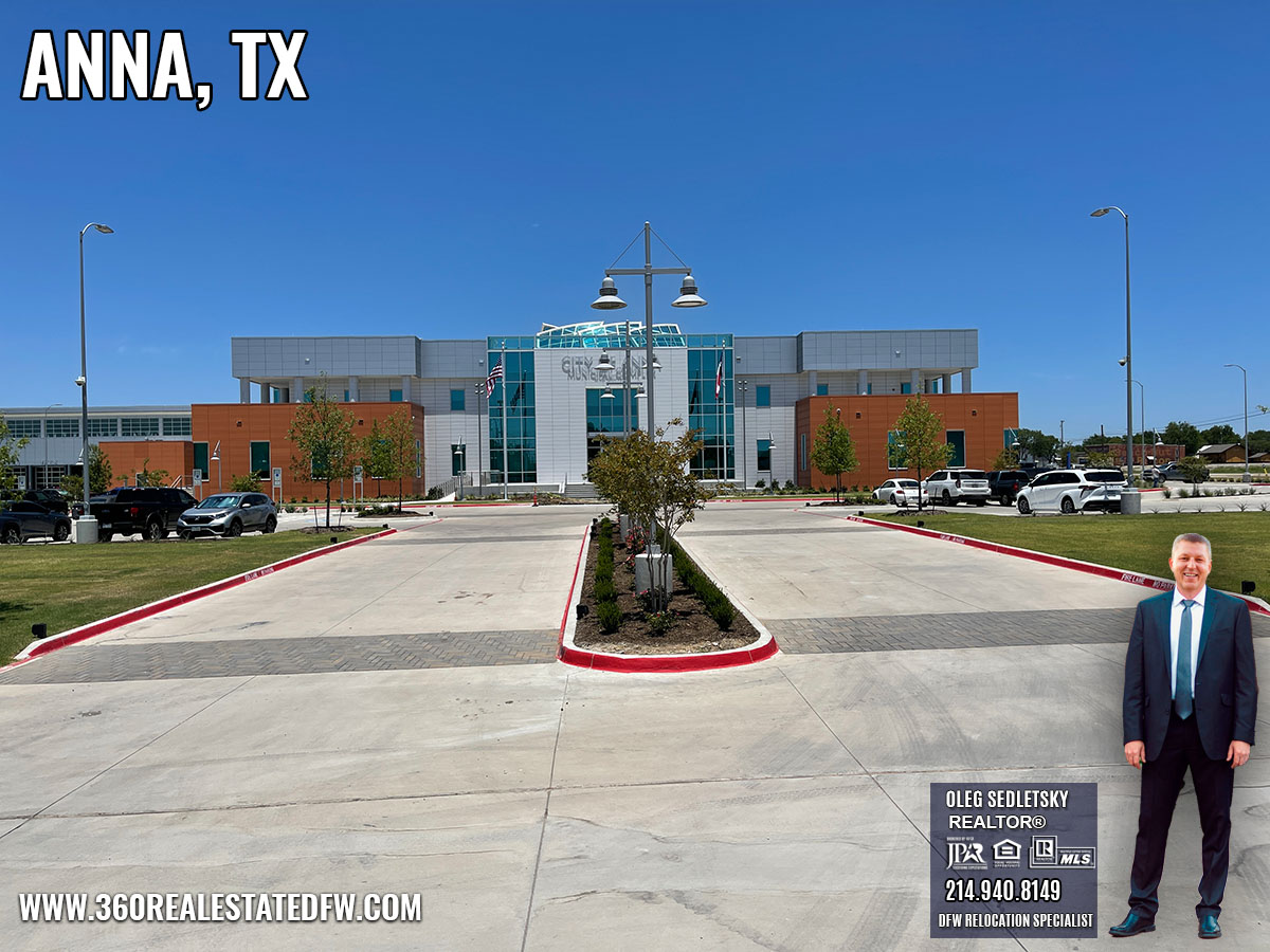 City of Anna Municipal complex - Anna TX Relocation Guide - Oleg Sedletsky Realtor - Dallas-Fort Worth Relocation Expert - 214-940-8149-moving to Anna TX