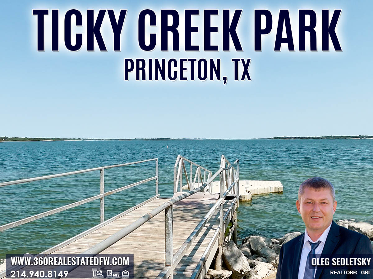 The Ticky Creek Park is a perfect place for outdoor recreation! Nestled at the tip of a peninsula in the middle of Lavon lake. This park is 1 of 4 lake parks within a 10-mile radius of Princeton TX. Amenities in Ticky Creek Park include 2 restrooms, spacious parking, 10 picnic sites, and a small swimming beach.