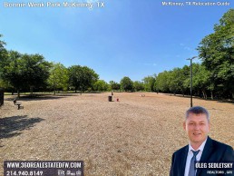 Things to do in McKinney TX. Visit Dog Park inside the Bonnie Wenk Park in McKinney TX McKinney TX Relocation Guide Realtor in McKinney, TX - Oleg Sedletsky 214-940-8149