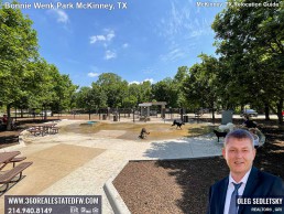 Things to do in McKinney TX. Visit Dog Park inside the Bonnie Wenk Park in McKinney TX McKinney TX Relocation Guide Realtor in McKinney, TX - Oleg Sedletsky 214-940-8149