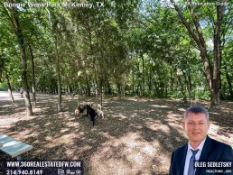 Things to do in McKinney TX. Visit Dog Park inside the Bonnie Wenk Park in McKinney TX McKinney TX Relocation Guide Realtor in McKinney, TX - Oleg Sedletsky 214-940-8149