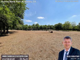 Things to do in McKinney TX. Visit Dog Park inside the Bonnie Wenk Park in McKinney TX McKinney TX Relocation Guide Realtor in McKinney, TX - Oleg Sedletsky 214-940-8149