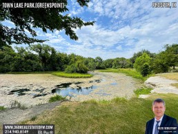 Town Lake Park At Greenspoint in Prosper TX - A 24.49 acres community park with 27-acre stocked lake.