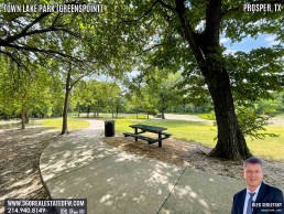 Town Lake Park At Greenspoint in Prosper TX - A 24.49 acres community park with 27-acre stocked lake.