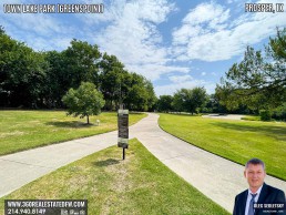 Town Lake Park At Greenspoint in Prosper TX - A 24.49 acres community park with 27-acre stocked lake.