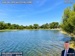 Town Lake Park in Prosper TX - A 24.49 acres community park with 27-acre stocked lake.