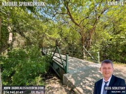 Natural Springs Park in Anna, TX is the quintessential spot to soak up the serene beauty of our natural surroundings, far removed from the concrete jungle.