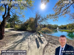 Natural Springs Park in Anna, TX is the quintessential spot to soak up the serene beauty of our natural surroundings, far removed from the concrete jungle.