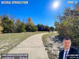 Natural Springs Park in Anna, TX is the quintessential spot to soak up the serene beauty of our natural surroundings, far removed from the concrete jungle.