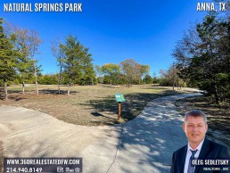 Natural Springs Park in Anna, TX is the quintessential spot to soak up the serene beauty of our natural surroundings, far removed from the concrete jungle.