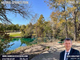 Natural Springs Park in Anna, TX is the quintessential spot to soak up the serene beauty of our natural surroundings, far removed from the concrete jungle.