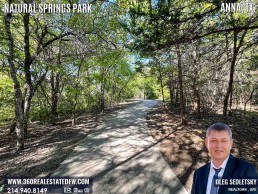 Natural Springs Park in Anna, TX is the quintessential spot to soak up the serene beauty of our natural surroundings, far removed from the concrete jungle.