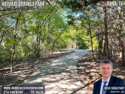 Natural Springs Park in Anna, TX is the quintessential spot to soak up the serene beauty of our natural surroundings, far removed from the concrete jungle.