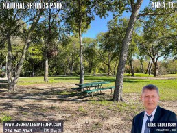 Natural Springs Park in Anna, TX is the quintessential spot to soak up the serene beauty of our natural surroundings, far removed from the concrete jungle.