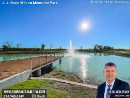 J J Book Wilson Memorial Park, the latest addition to Princeton, TX array of outdoor spaces.