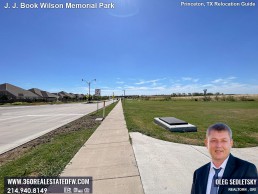 J J Book Wilson Memorial Park, the latest addition to Princeton, TX array of outdoor spaces.