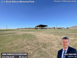 J J Book Wilson Memorial Park, the latest addition to Princeton, TX array of outdoor spaces.