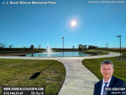 J J Book Wilson Memorial Park, the latest addition to Princeton, TX array of outdoor spaces.