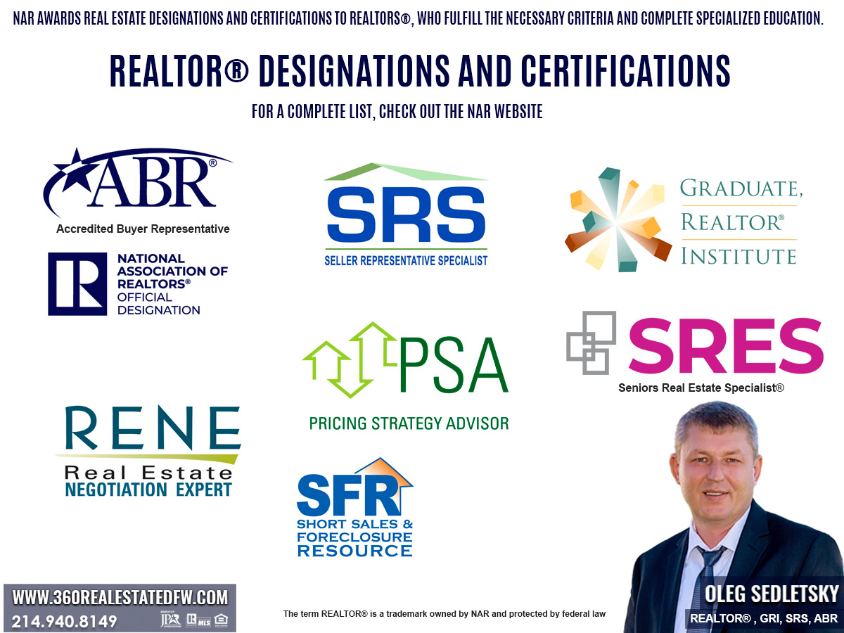 Understanding Real Estate Agent Designations and Certifications: What They Are and Their Benefits for Homebuyers and Sellers in Dallas