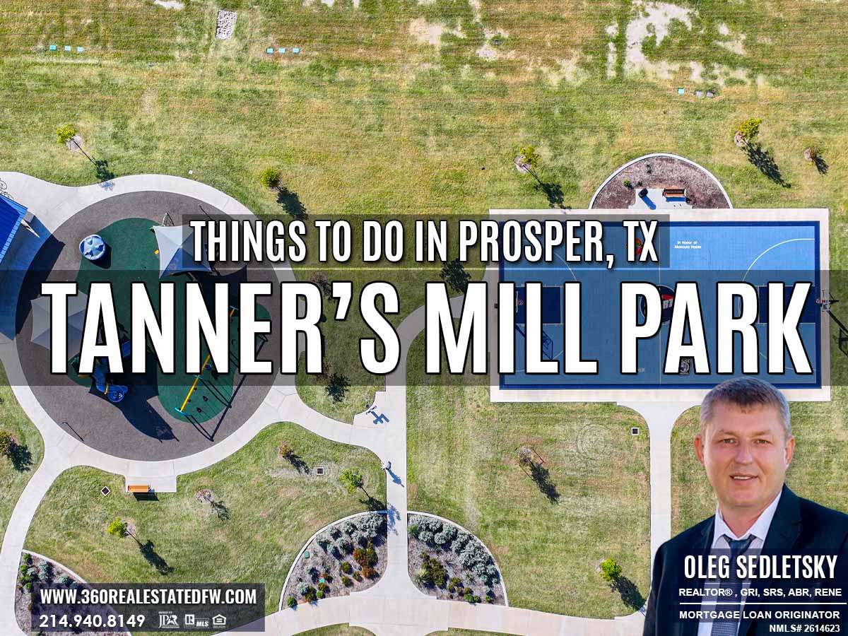 Tanner’s Mill Park in Prosper, TX is an 8.9-acre outdoor fitness and sports paradise