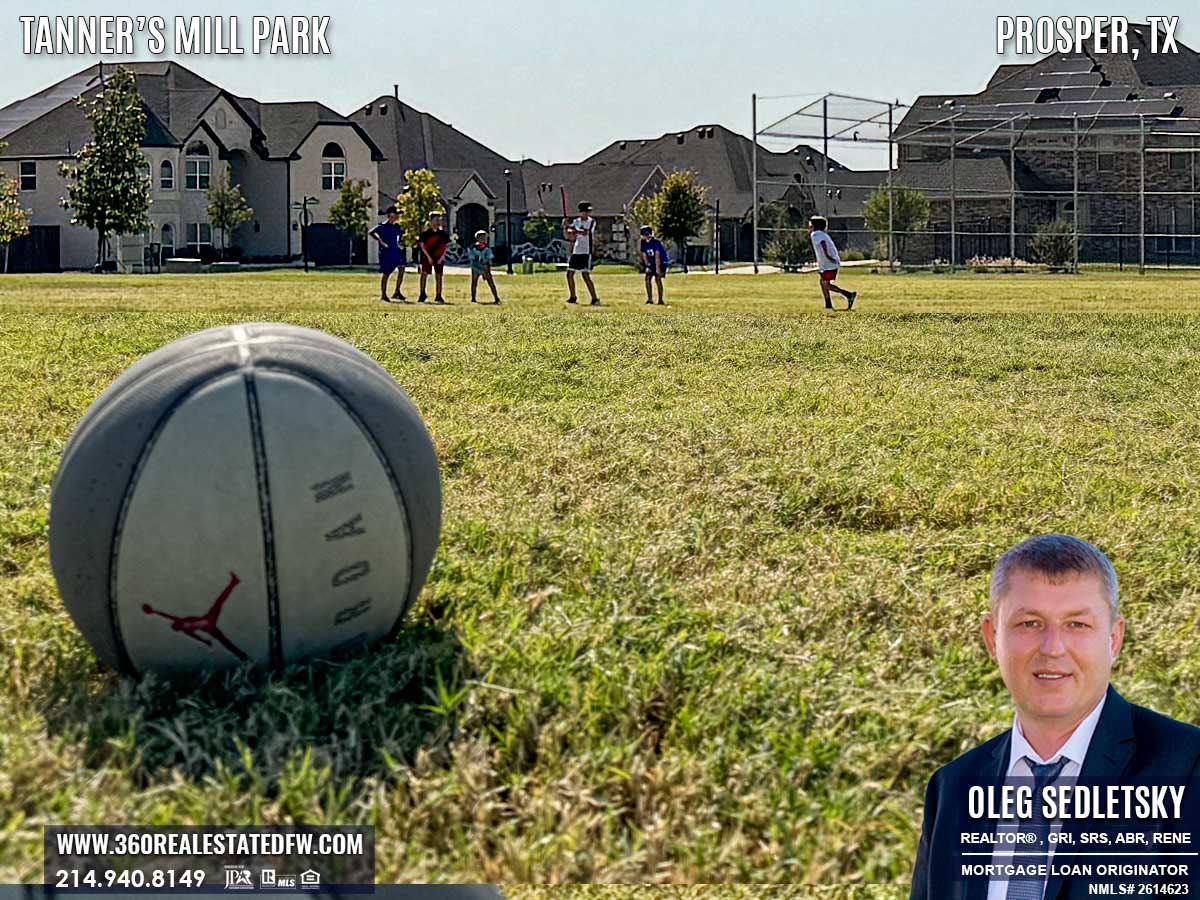 Tanner’s Mill Park in Prosper, TX is an 8.9-acre outdoor fitness and sports paradise