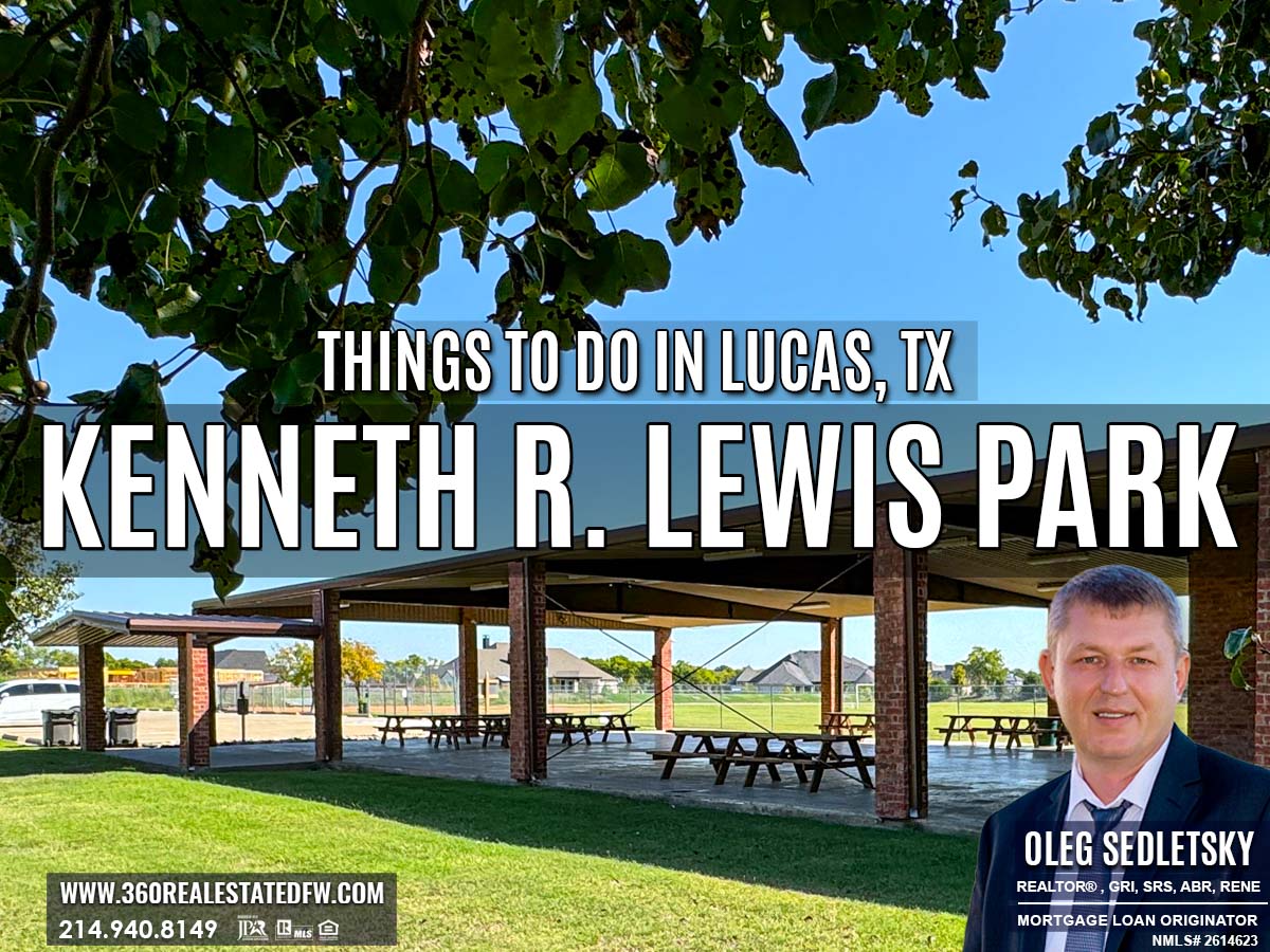 Kenneth R. Lewis Park in Lucas, TX: Enjoy a Walking Trail, Softball and Soccer Fields, and a Large Pavilion