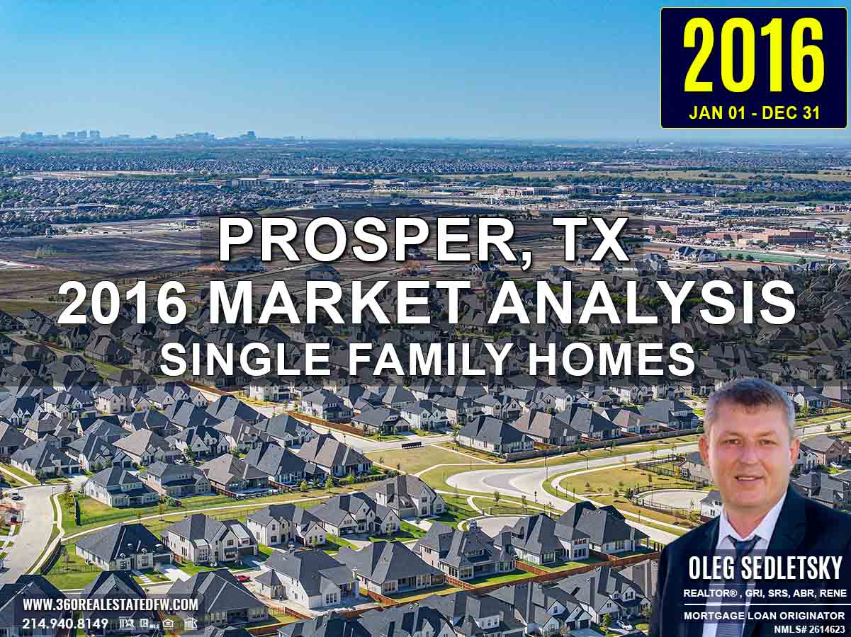 Prosper, TX Real Estate and Homes For Sale - 2016 Single-Family Residential Housing Analysis