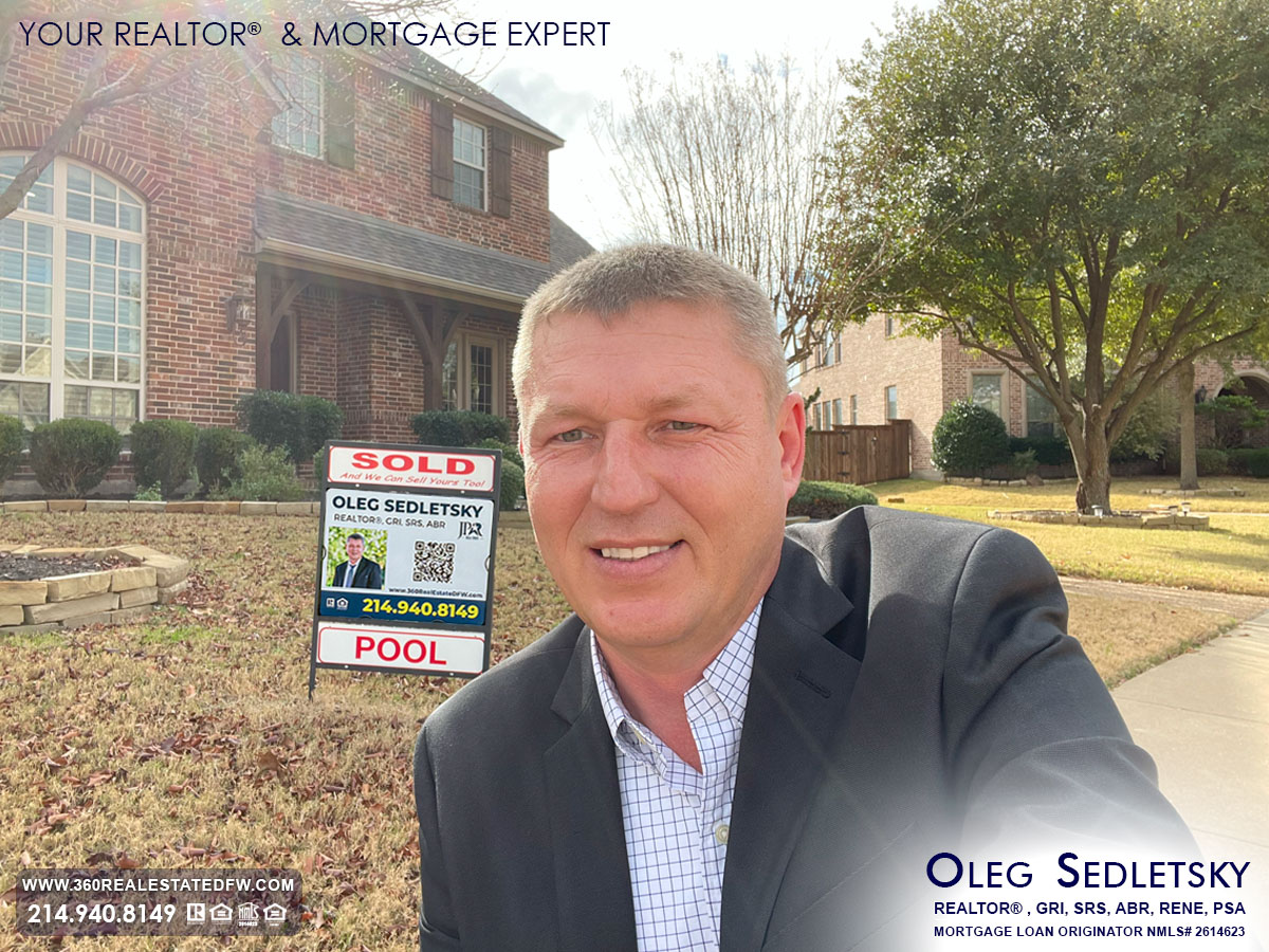 Oleg Sedletsky, a distinguished Realtor in Dallas-Fort Worth, holds numerous real estate designations and certifications, showcasing his commitment to excellence and expertise in the field.