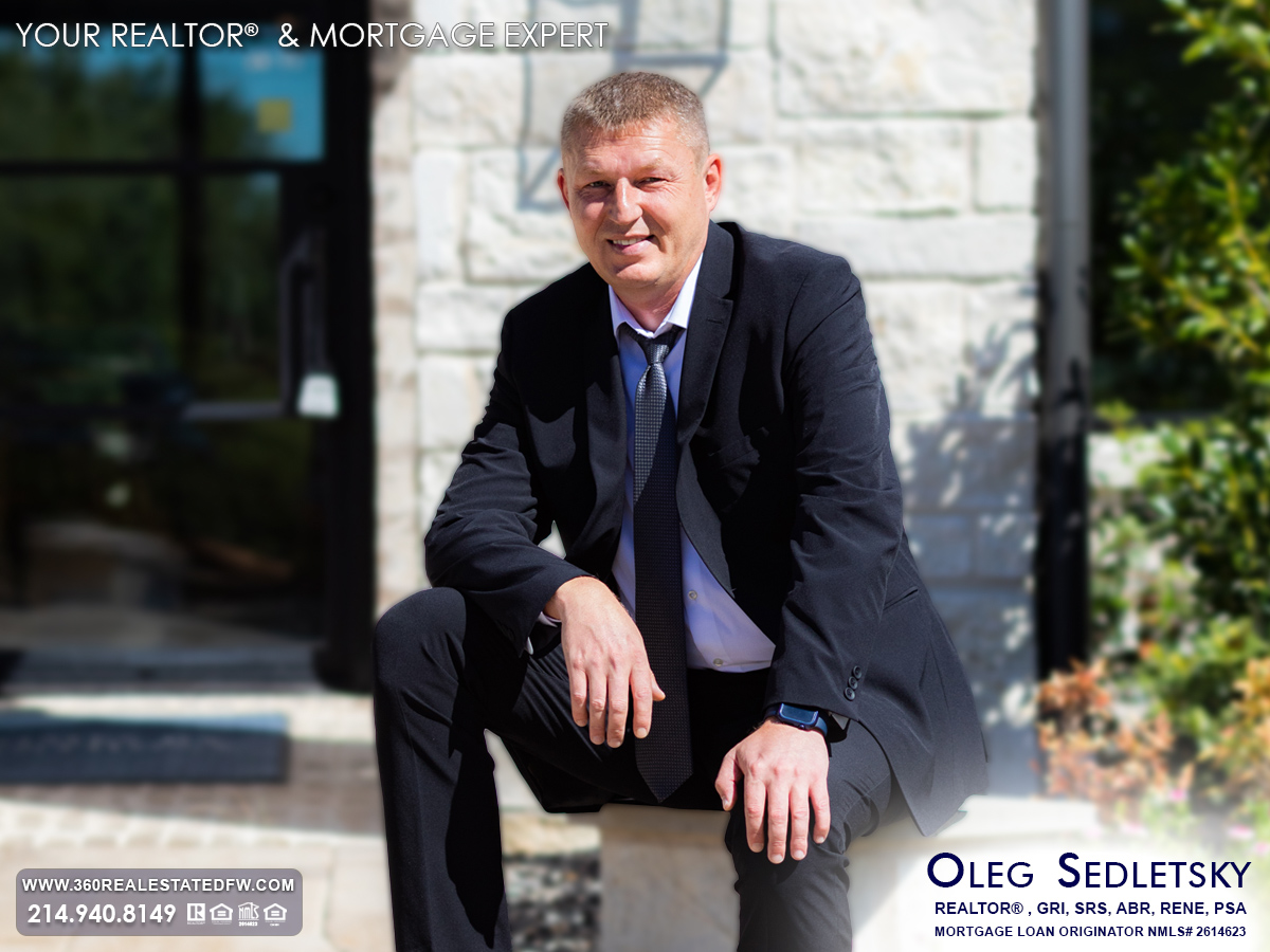 Oleg Sedletsky, a distinguished Realtor in Dallas-Fort Worth, holds numerous real estate designations and certifications, showcasing his commitment to excellence and expertise in the field.