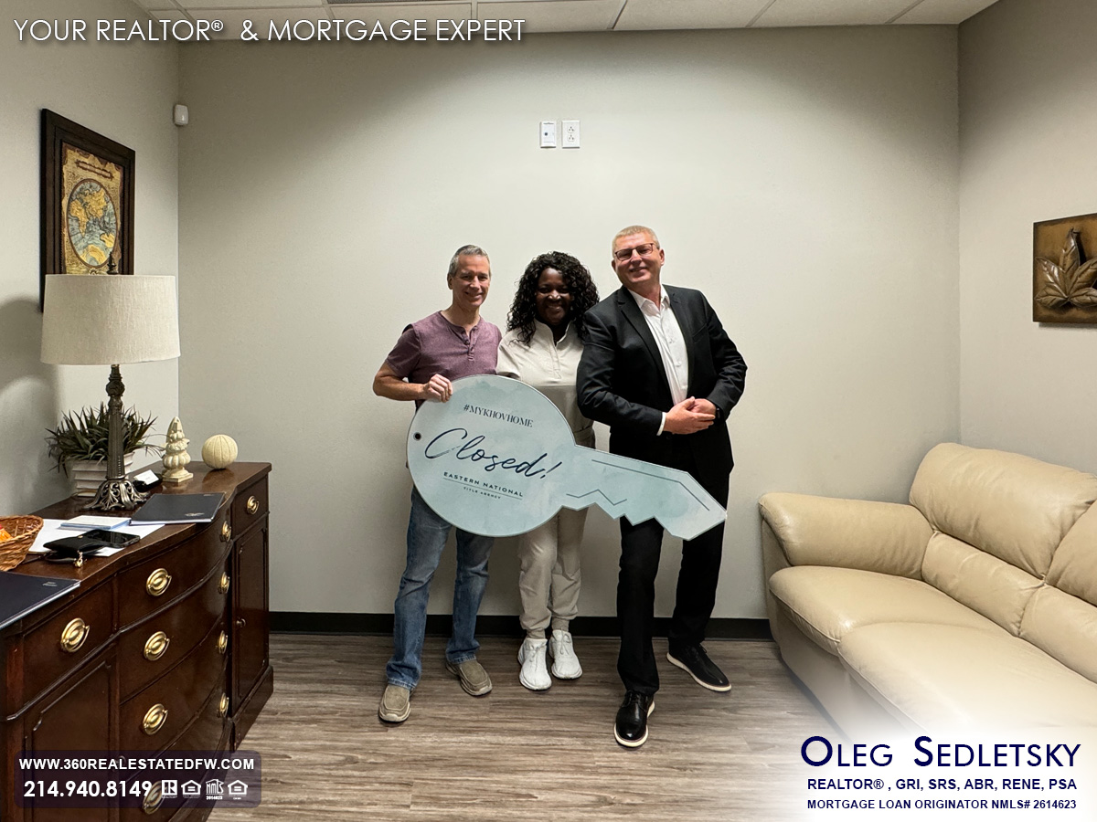 Oleg Sedletsky, a distinguished Realtor in Dallas-Fort Worth, holds numerous real estate designations and certifications, showcasing his commitment to excellence and expertise in the field.