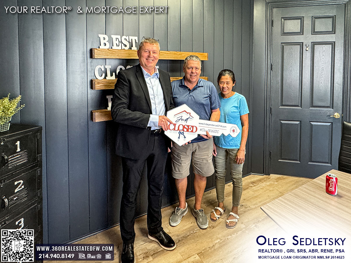 Oleg Sedletsky, a distinguished Realtor in Dallas-Fort Worth, holds numerous real estate designations and certifications, showcasing his commitment to excellence and expertise in the field.