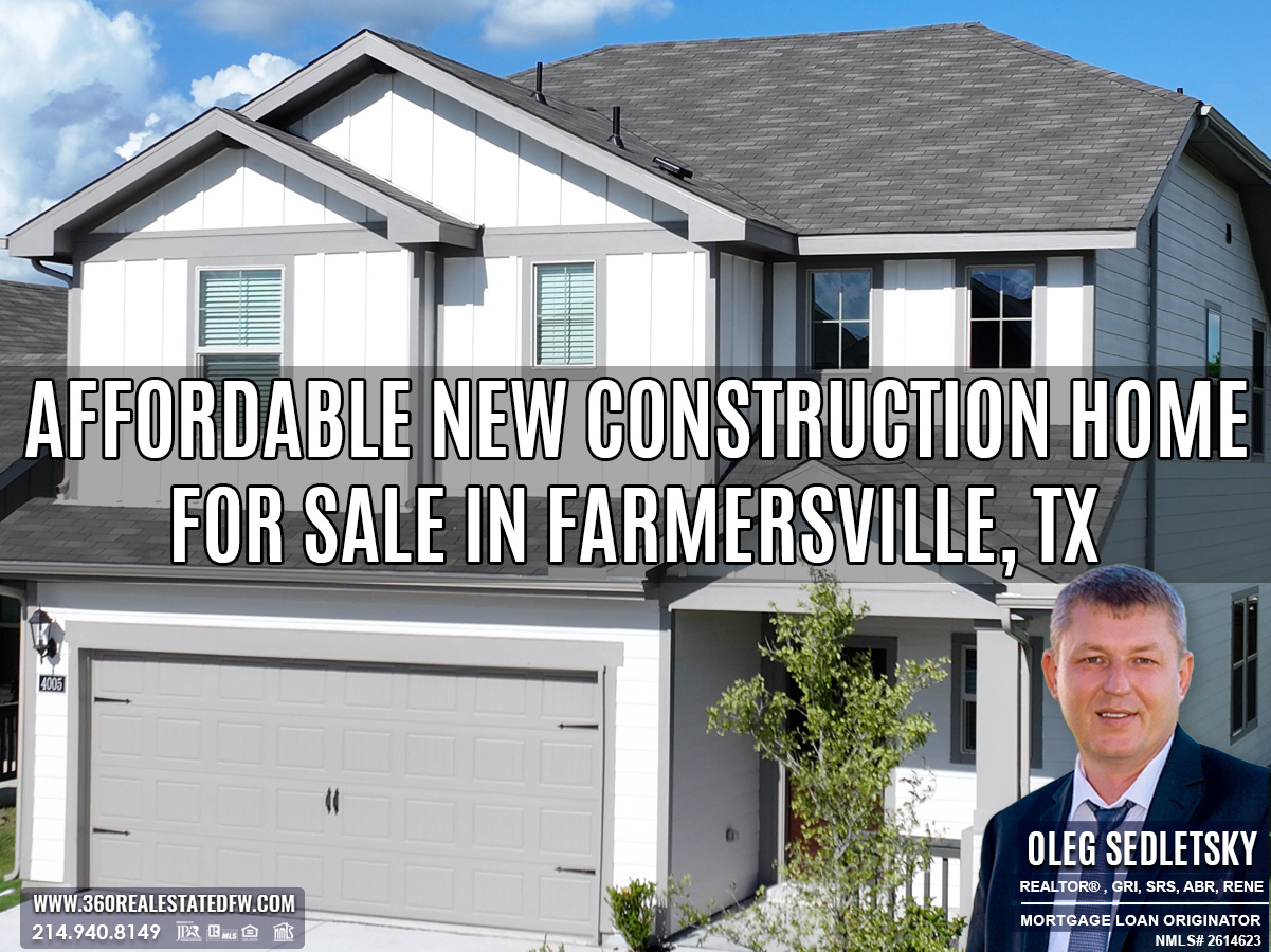 Farmersville, Texas Real Estate - 2-Story New Construction homes for sale