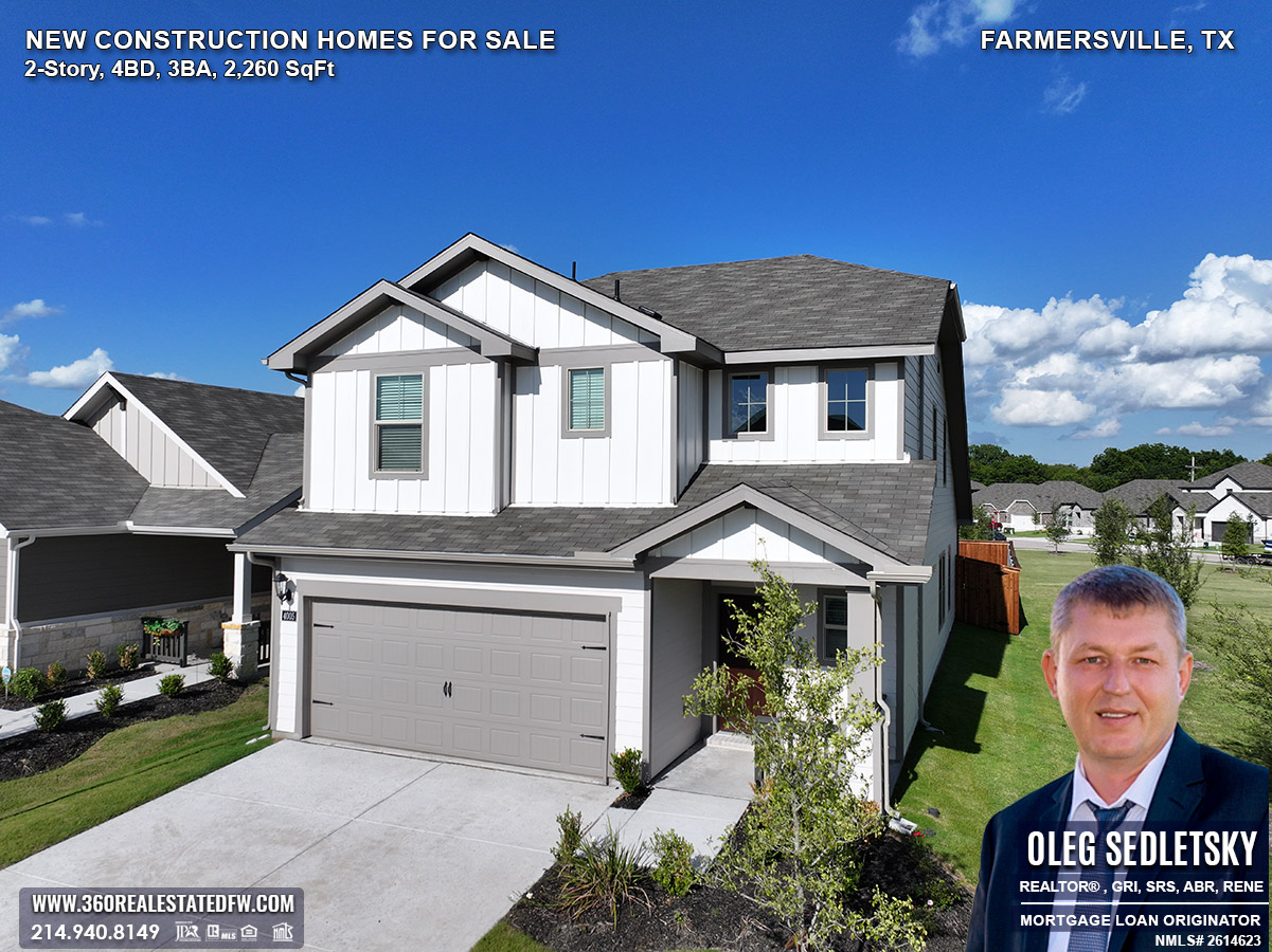Farmersville, Texas Real Estate - 2-Story New Construction homes for sale