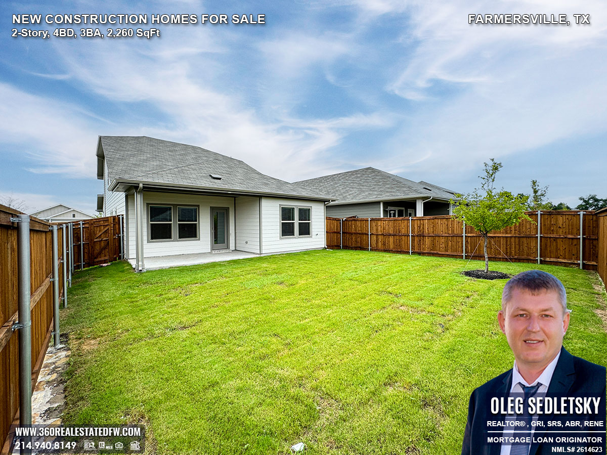 Farmersville, Texas Real Estate - 2-Story New Construction homes for sale
