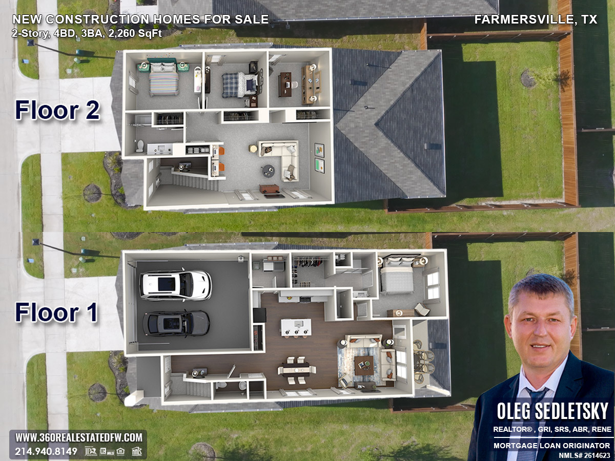 Farmersville, Texas Real Estate - 2-story New construction homes for sale