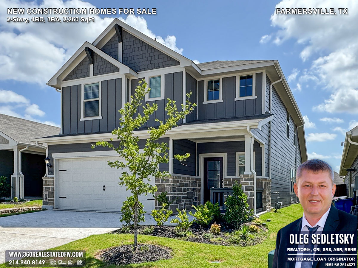 Farmersville, Texas Real Estate - 2-Story New Construction homes for sale