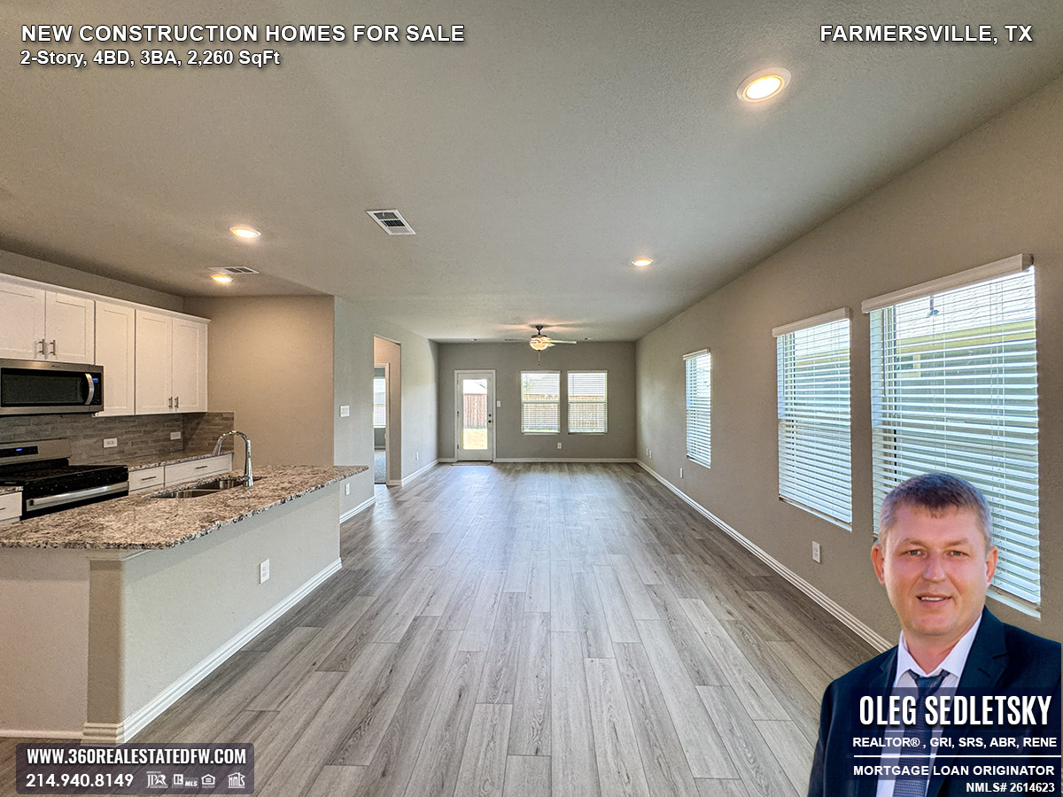 Farmersville, Texas Real Estate - 2-Story New Construction homes for sale