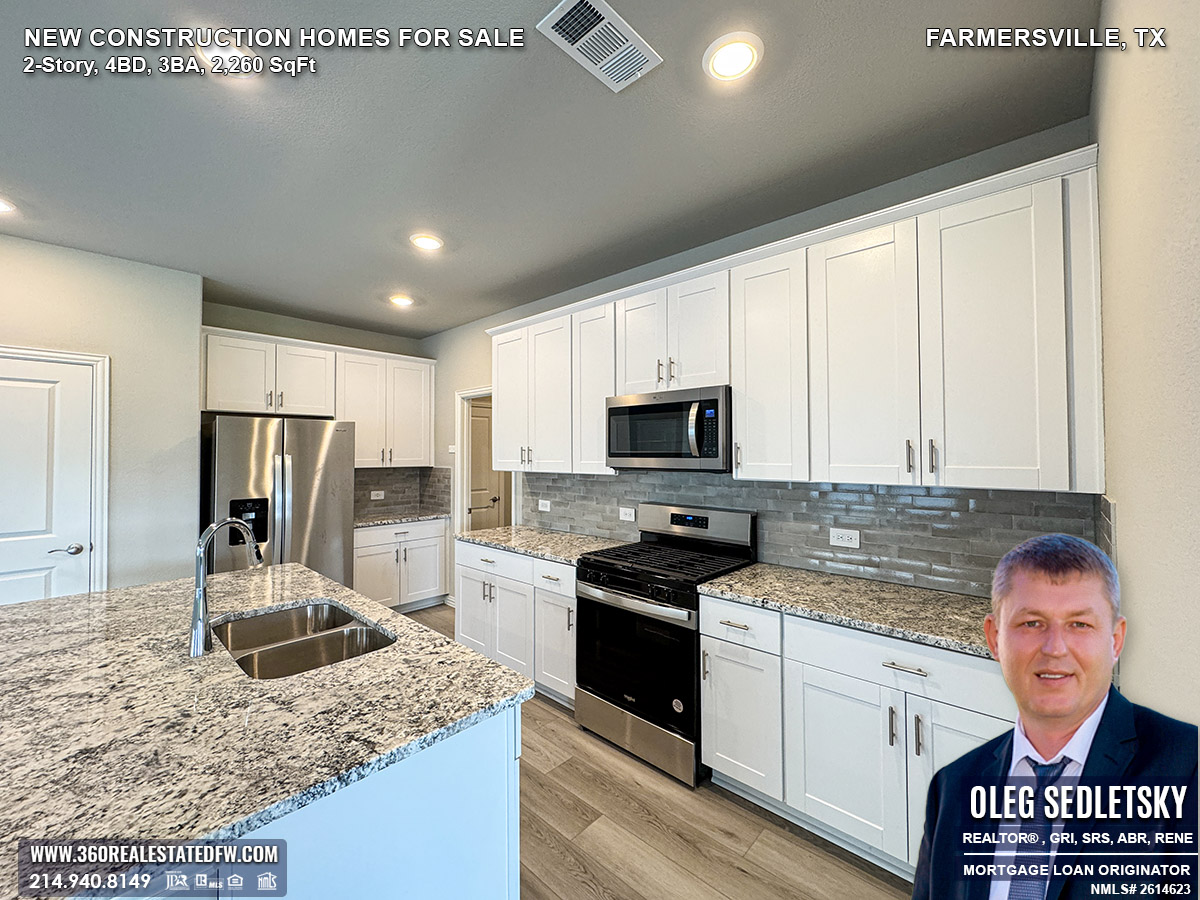Farmersville, Texas Real Estate - 2-Story New Construction homes for sale