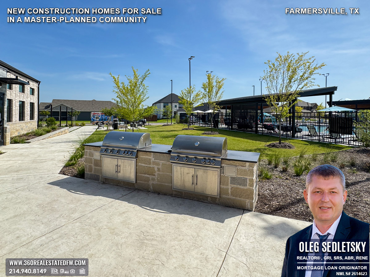 New Construction Homes for Sale in a Master-Planned Community in Farmersville, TX