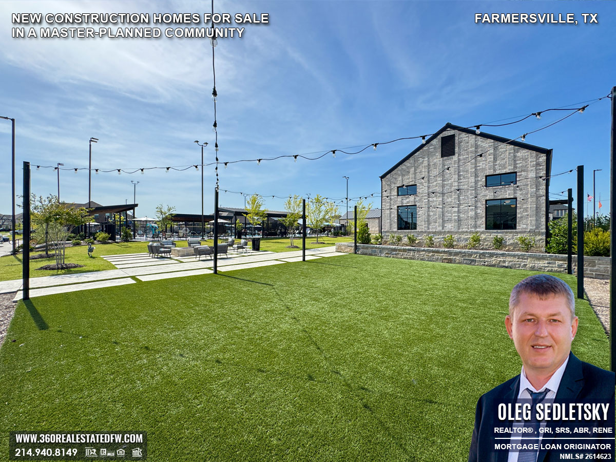 New Construction Homes for Sale in a Master-Planned Community in Farmersville, TX