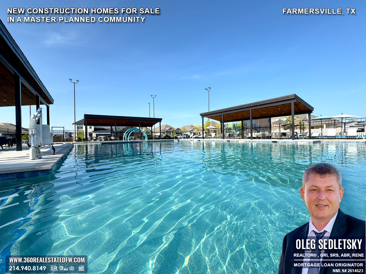 New Construction Homes for Sale in a Master-Planned Community in Farmersville, TX