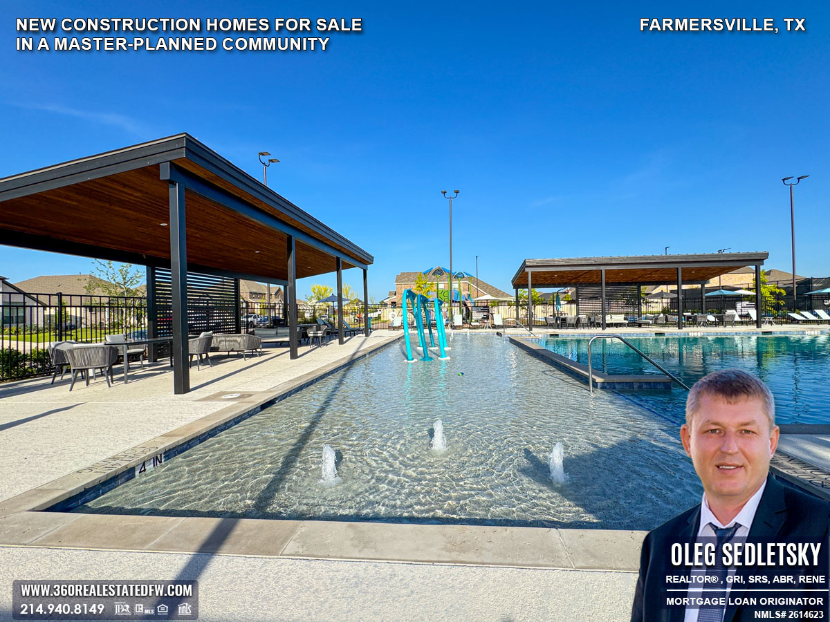 New Construction Homes for Sale in a Master-Planned Community in Farmersville, TX