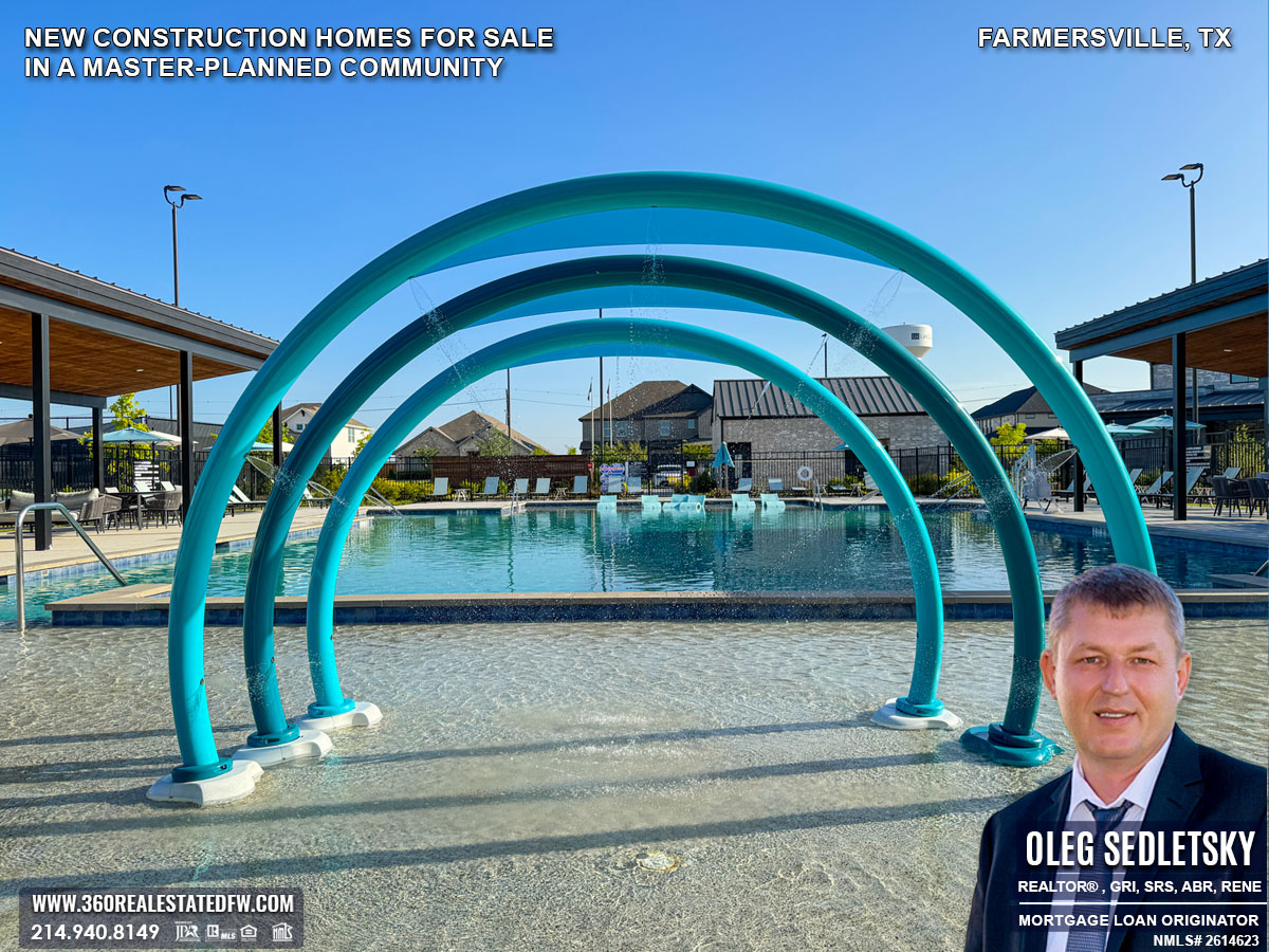 New Construction Homes for Sale in a Master-Planned Community in Farmersville, TX