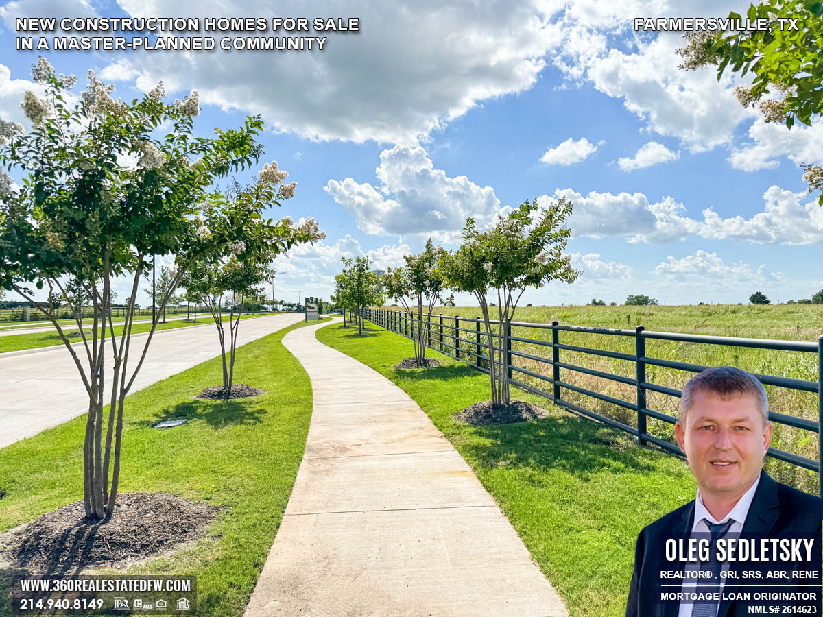New Construction Homes for Sale in a Master-Planned Community in Farmersville, TX