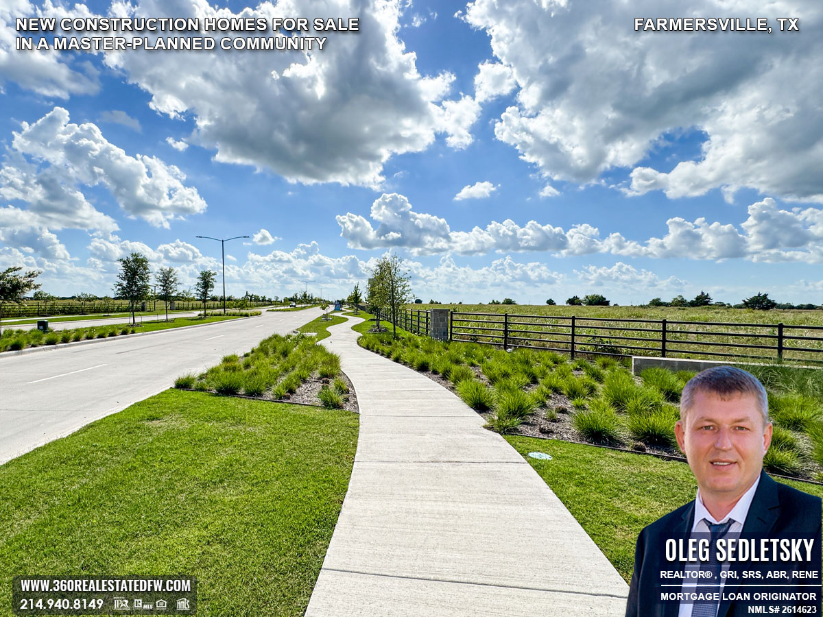 New Construction Homes for Sale in a Master-Planned Community in Farmersville, TX