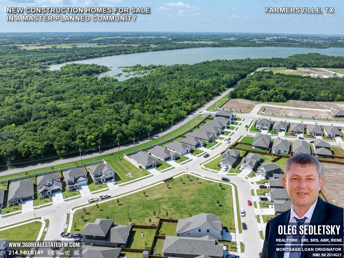 New Construction Homes for Sale in a Master-Planned Community in Farmersville, TX
