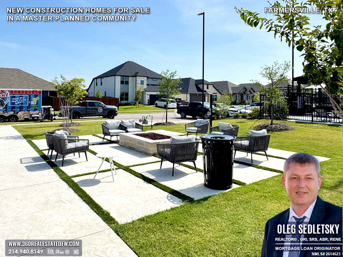 New Construction Homes for Sale in a Master-Planned Community in Farmersville, TX