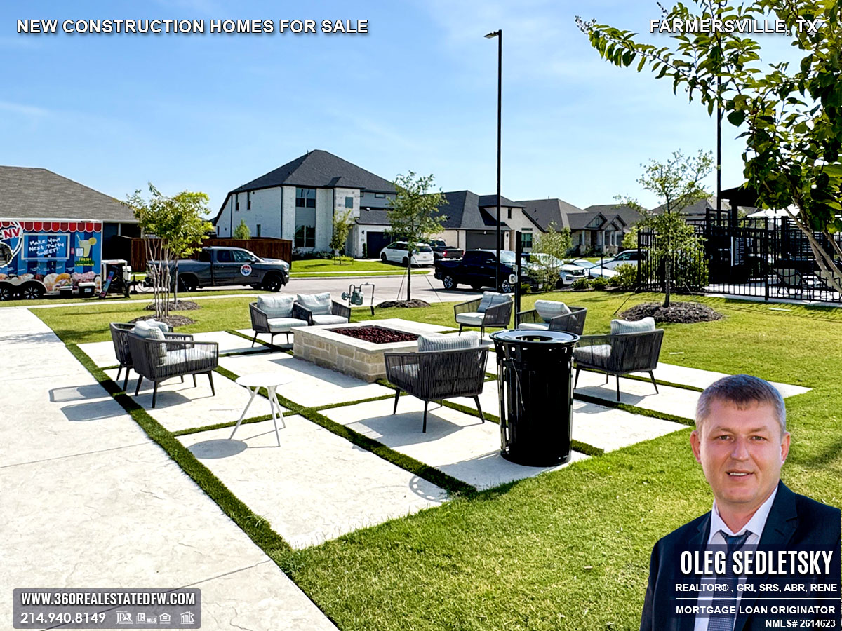 New construction homes for sale in Farmersville, Texas