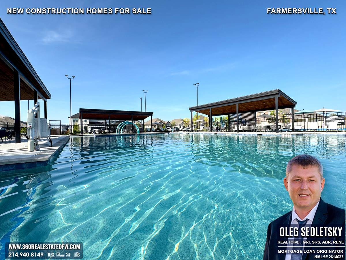 New construction homes for sale in Farmersville, Texas